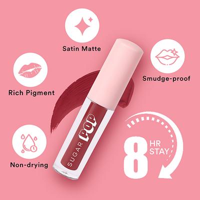 SUGAR POP Matte Lipcolor - 19 Cranberry 1.6 ml - Liquid Lipsticks
