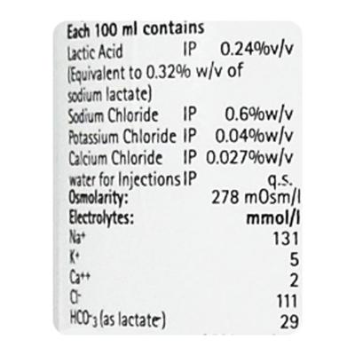 RL ECOFLAC PLUS Infusion 500ml - Supplements-Int