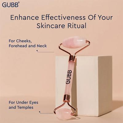 GUBB Rose Quartz Face Roller 235 gm - Massagers