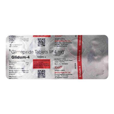 GLIDUM 4 Tablet 10's - Diabetes-Ant
