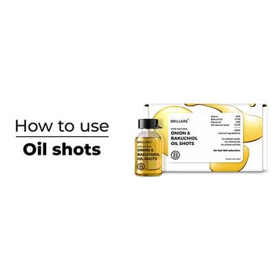 Brillare Onion & Bakuchiol Oil Shots For Hair Fall Reduction 48 Ml - Hair Oils