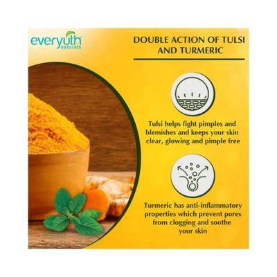 Everyuth Naturals Anti Acne Anti Marks Tulsi Turmeric Face Wash 150 gm - Face Wash & Cleansers