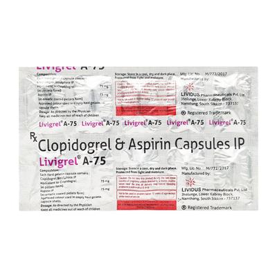 LIVIGREL A 75 Capsule 10's - Blood Clot-Ant