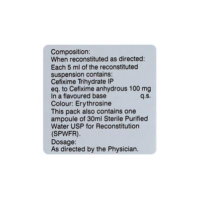 OMNICEF O 100mg Oral Suspension 30ml - Bacterial Infections-Cep
