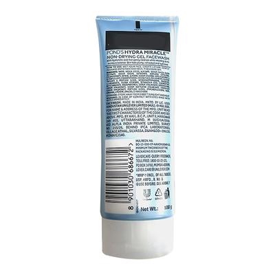 Pond's Hydra Miracle Hyaluronic Non-Drying Gel Facewash 100 g - Face Washes