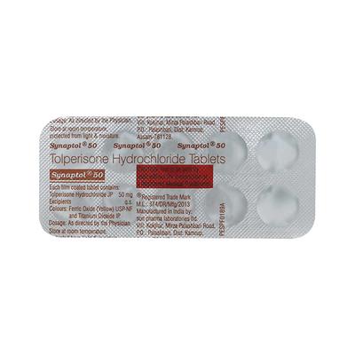 Synaptol 50mg Tablet 10'S - Muscle Cramps/Spasticity-Mus