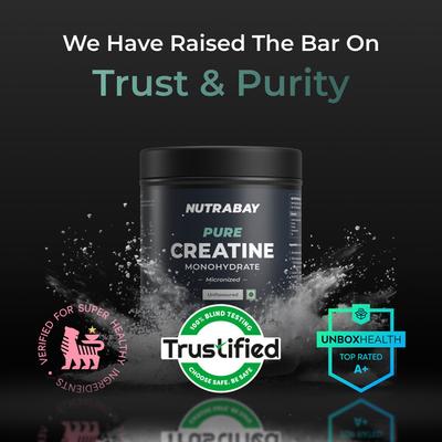 Nutrabay Pure Creatine Monohydrate Micronized Powder - Unflavoured 400 g - Workout Essentials