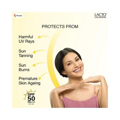 Lacto Calamine Sulphate-free Daily Sunshield with Kaolin Clay. Matte Look Sunscreen Spf50 Pa+++ 50gm 3's - Face Sunscreen