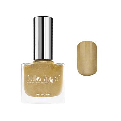 Bella Voste Shimmer Nail Paints Glitter Gold(51) 9 Ml - Nail Polish