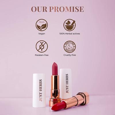 Just Herbs Long Stay Relaxed Matte Lipstick Shea Butter + Jojoba Oil Jhrm 05 (Coffee Date) 4gm - Lipsticks