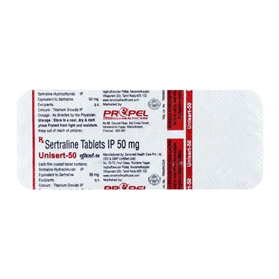 UNISERT 50 Tablet 10's - Depression-Ant
