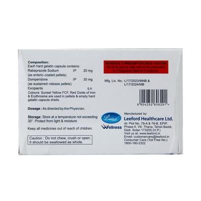 Renvorab DSR Capsule 10'S - Ulcer/Reflux/Flatulence-Aaa