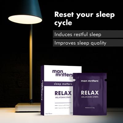 Man Matters Relax Melatonin Strips For Deep, Improved & Quality Sleep (Pack of 30) 1's - Multi-Vitamins