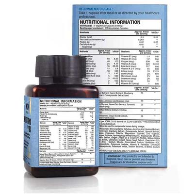 WOW Life Science Multivitamin Veg Capsule for Men 30's - Multi-Vitamins