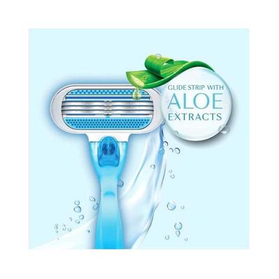 Gillette Venus Smooth Glidestrip With A Touch Of Aloe Extracts Cartridges - 4 Pieces Aloe Vera Extract - Razors & Cartridges