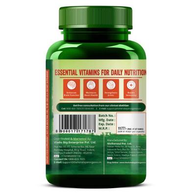 Vlado's Himalayan Organics Plant Based Multivitamin Omega 3 Veg Capsules 60's - Omega Fish Oil Fatty Acids
