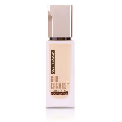 Matt Look Bare Canvas Hydra Glow Foundation Enriched With Jojoba & Olive Seed Oil, Ivory Glow-02 30 ml - Foundation