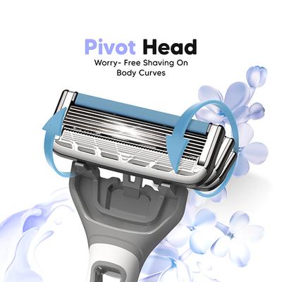 LetsShave Evior 6 Portable Razor (Pack of 1) + Transparent Shave Gel 15ml 1s 1's - Shaving & Hair Removal