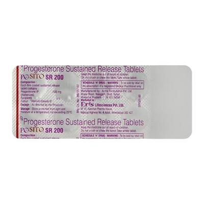 Posito SR 200mg Tablet 10'S - Hormonal Therapy-Oes