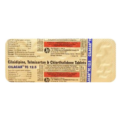 Cilacar TC 12.5mg Tablet 10'S - Hypertension-Ana