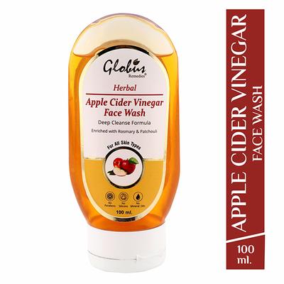 Globus Remedies Apple Cider Vinegar Face Wash for Deep Cleansing 100 ml - Face Washes