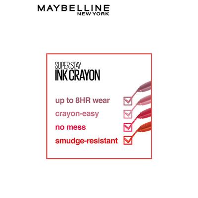 Maybelline New York Super Stay Crayon Lipstick, 65 Settle for More 1.2 gm - Lipsticks