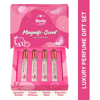 Plum Bodylovin Magnifi-Scent Luxury Perfumes Gift Set, Bestselling Fragrances, Ideal Gifting Option 4's - Women Perfumes (Edt/Edp)