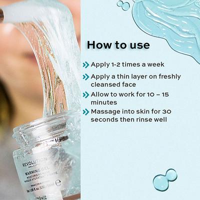 Revolution Skincare Warming Gel Moisturising Face Mask 50 ml - Masks & Peels