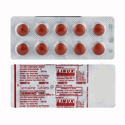 Sermind 100mg Tablet 10'S - Depression-Ant