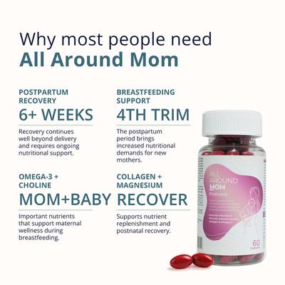 Briyo All Around Mom Postnatal Multivitamin Capsules 60's - Multi-Vitamins