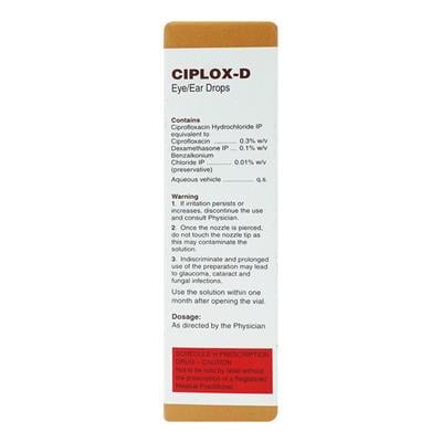 Ciplox D Eye/Ear Drops 10ml - Eye Infections-Eaa