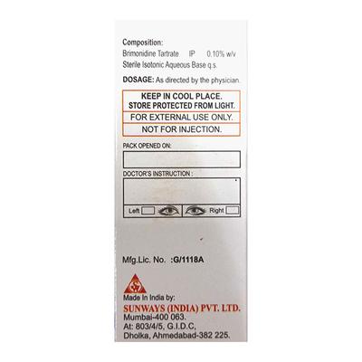 CIBRIM Z BAK FREE Eye Drops 5ml - Glaucoma-Ant