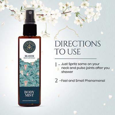 Luxuriate Bloom Fragrance Body Mist for Men and Women 100 ml - Perfumes (Edt/Edp)