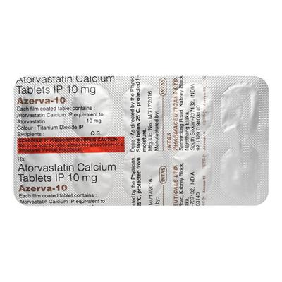 Azerva 10mg Tablet 10'S - High Cholesterol-Dys