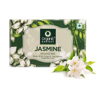 Organic Harvest Jasmine Bathing Bar 125 gm - Shower Gels & Body Wash