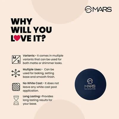 MARS Trend Setting Powder - Matte Translucent 8 gm - Loose Powder