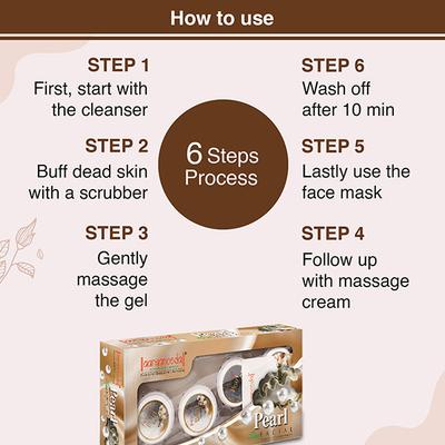 Aryanveda Spa Facial Kit - Pearl 210 gm - Facial Kits