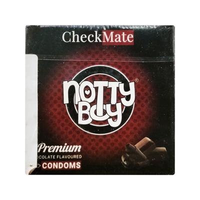 NottyBoy CheckMate Premium Condoms - Chocolate 3's - Plain/Flavoured Condoms