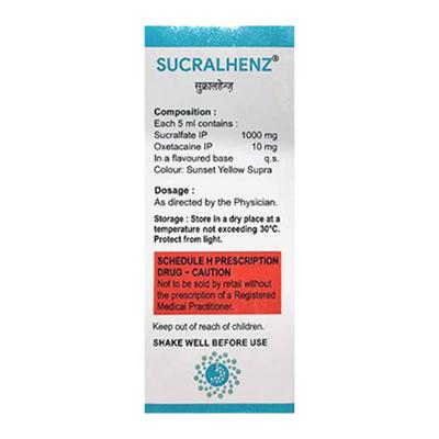 SUCRALHENZ PEPPERMINT FLAVOUR Oral Suspension 200ml - Ulcer/Reflux/Flatulence-Aaa