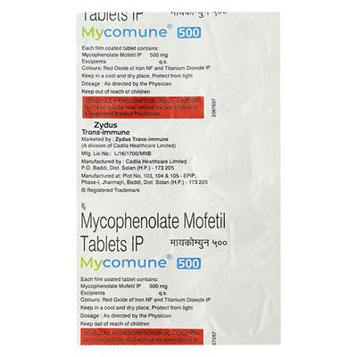Mycomune 500mg Tablet 10'S - Auto Immune Disease-Imm