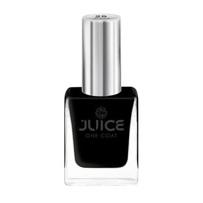 JUICE One Coat Long Lasting Quick Dry Chip Resistent Nail Polish JET BLACK 29 11 ml - Nail Polish