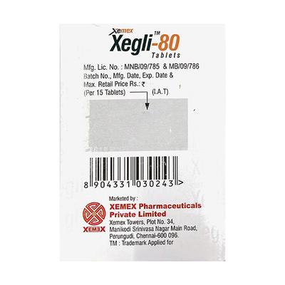 XEGLI 80 Tablet 15's - Diabetes-Ant