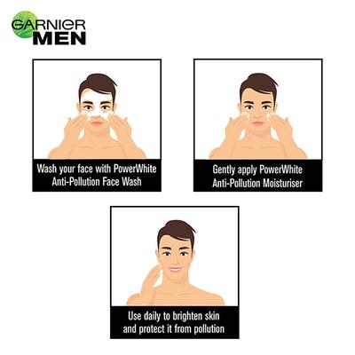 Garnier Men Power White Anti-Pollution Brightening Moisturiser with UV Protection 20 gm - Face Creams