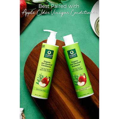 Organic Harvest Apple Cider Vinegar & Tea Tree Oil Anti Dandruff Shampoo, Sulphate And Free Shampoo 250ml - Shampoos
