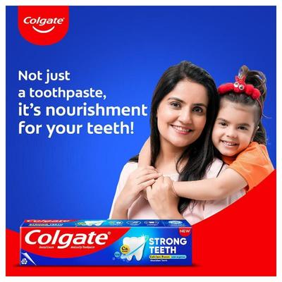 Colgate Strong Teeth Dental Cream Toothpaste (200g+ 100g+ Toothbrush worth 35rs) - Toothpaste