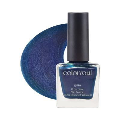 Colorsoul Glam Vegan Nail Enamel, Peacock Shimmer 8 ml - Nail Polish