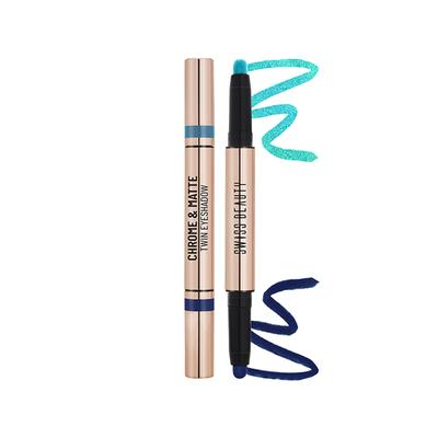 Swiss Beauty Chrome and Matte Twin Eyeshadow-Aqua Moon 2 gm - Eyeshadow, Bases & Primers