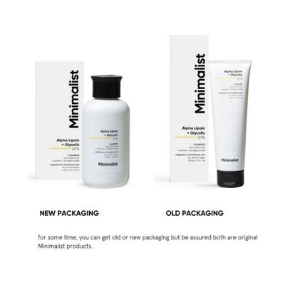 Minimalist Alpha Lipoic + Glycolic 7% skin cleanser with Vit B5 for brightening & Smoothens 100 ml - Face Washes
