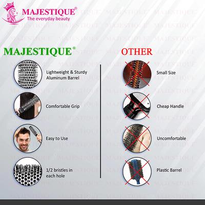 Majestique Blow Dryer Brush for Blow Drying - Lightweight Professional Roller, Precise Heat Styling - 2 Inch 1's - Hair Brushes