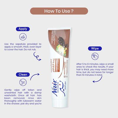Nair Hair Removal Cream - Cocoa Butter 110 gm - Hair Removal Accessories